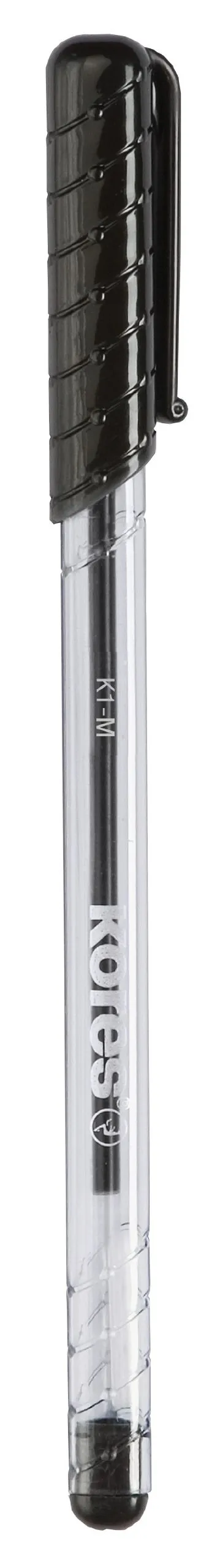 kores-k1-kugelschreiber-schwarz-1-0-mm-medium-12er-pack-dreieckig image 1