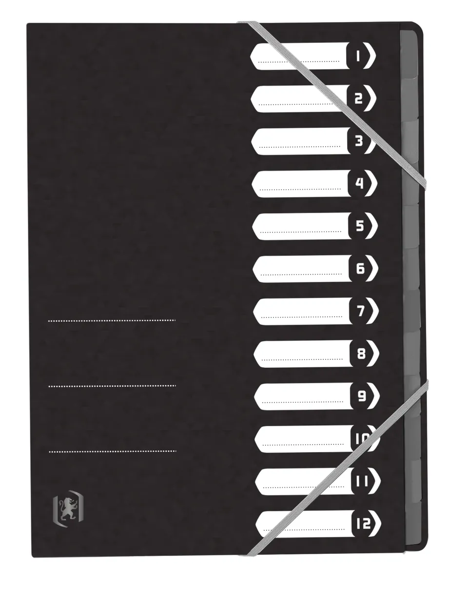 oxford-top-file-ordnungsmappe-din-a4-karton-12-f-cher-schwarz-12-st-ck image 1