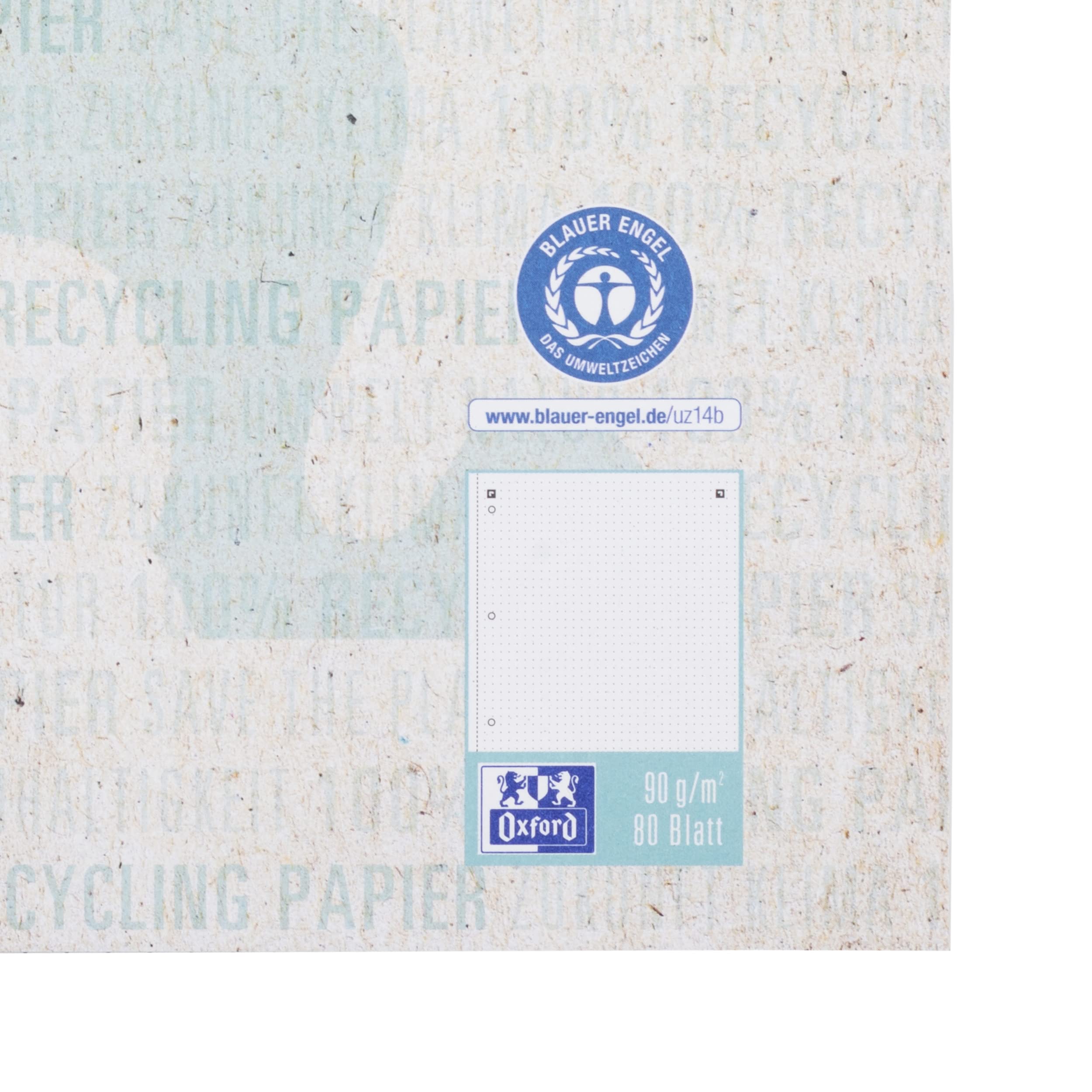 oxford-recycling-collegeblock-a4-dotted-punktkariert-80-blatt-3-st-ck image 4