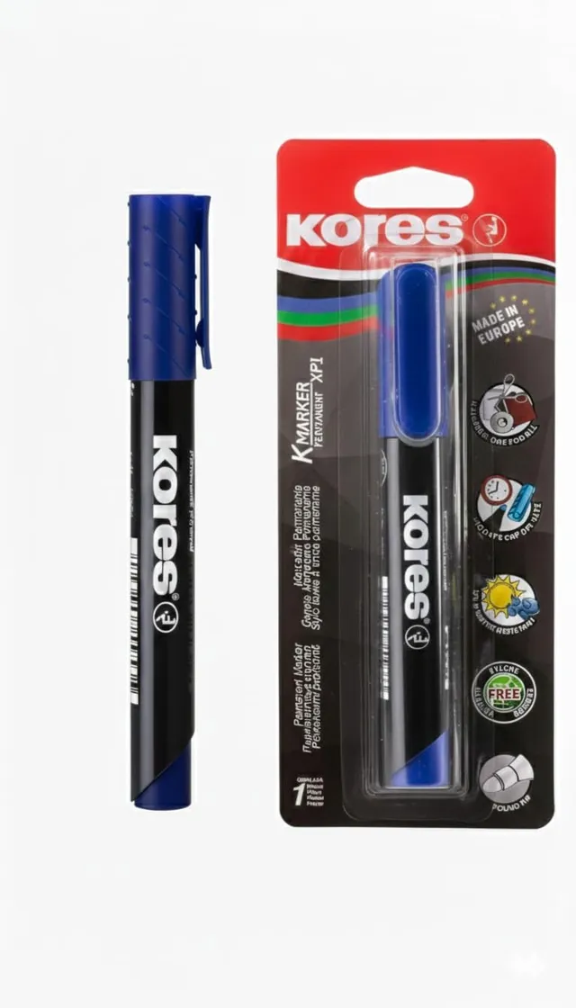 kores-xp1-permanent-marker-rundspitze-3-mm-blau image 1