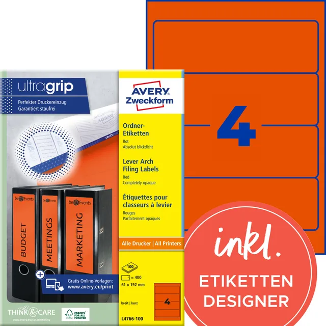 avery-zweckform-l4766-100-ordnerr-cken-etiketten-rot-61x192mm-400-st-ck image 1