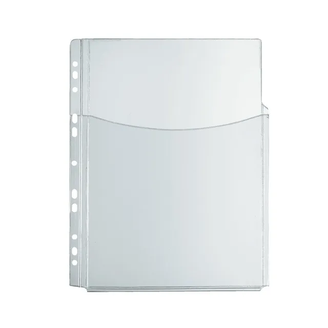 herlitz-katalogtasche-a4-pvc-mit-falten-und-eurolochung-5-st-ck-transparent image 1
