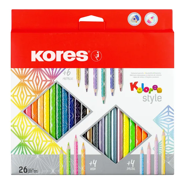 kores-kolores-style-buntstifte-bb93320-26-farben image 1
