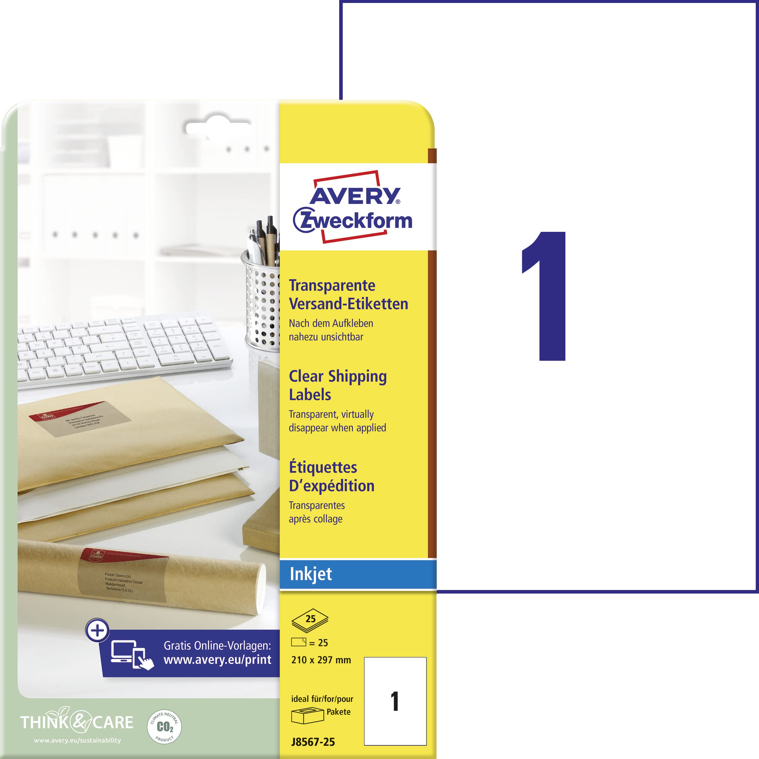 avery-zweckform-l7567-25-versandetiketten-transparent-210x297-mm-25-blatt image 3