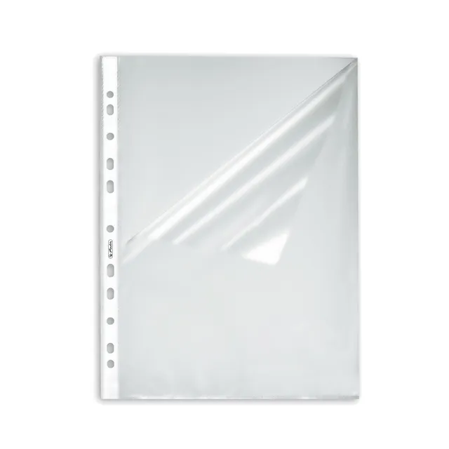 herlitz-prospekth-lle-a4-genarbt-oben-und-seitlich-offen-10-st-ck image 1