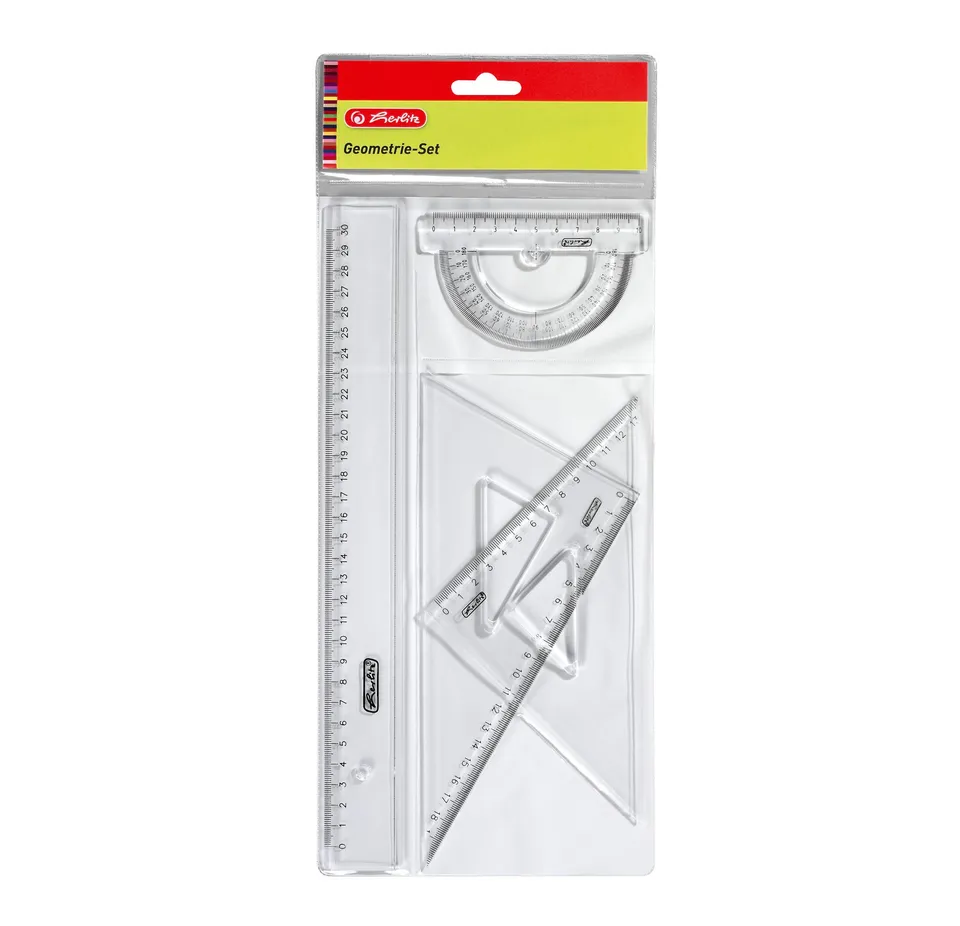 herlitz-geometrie-set-4-teilig-lineal-30-cm-transparent image 1