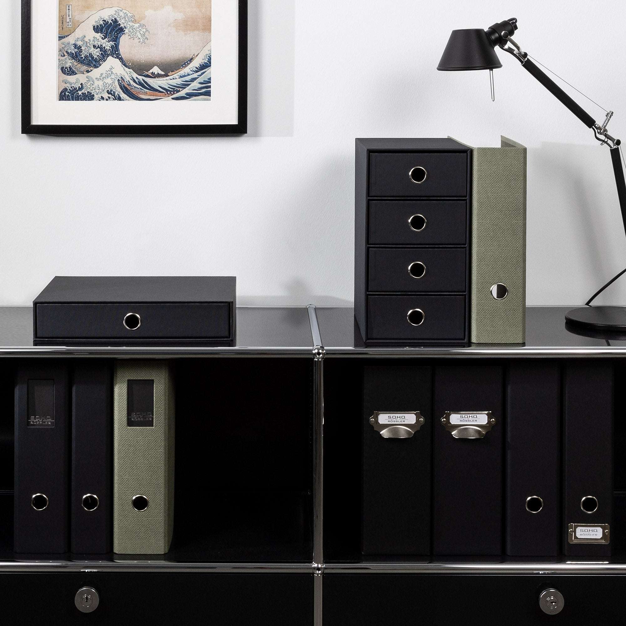 r-ssler-s-o-h-o-schubladenbox-a4-querformat-1-fach-schwarz image 4