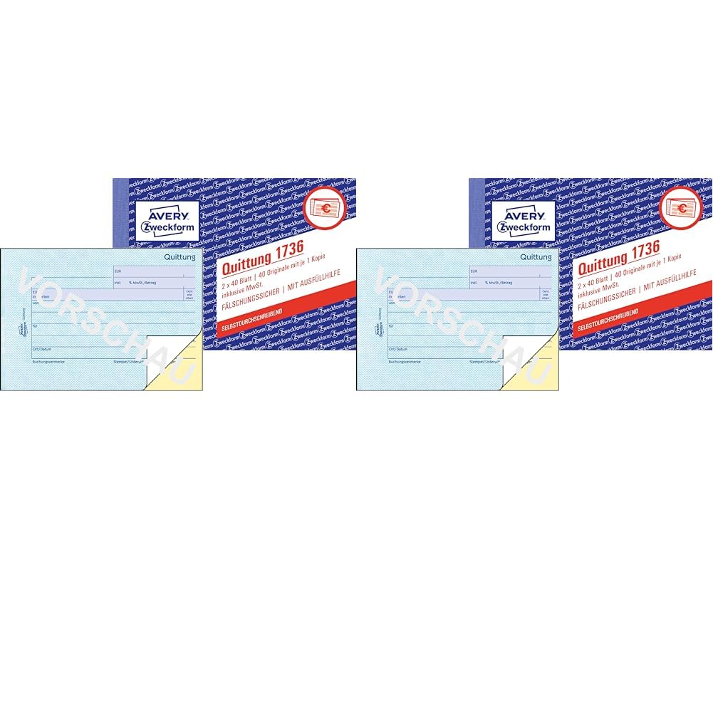 avery-zweckform-1736-quittungsblock-a6-quer-2x40-blatt-selbstdurchschreibend-wei image 6