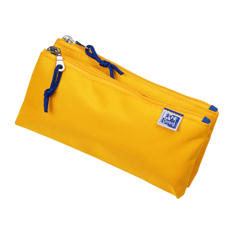 oxford-federm-ppchen-doppel-fach-2-taschen-gelb-22x8x10cm image 1