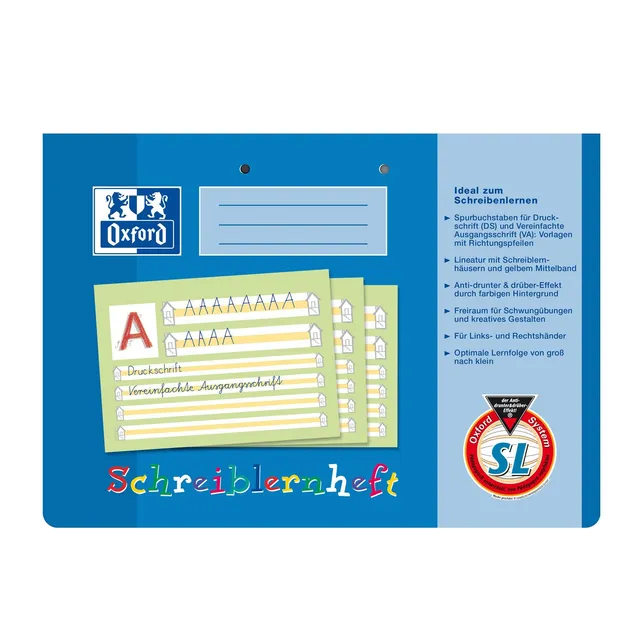 oxford-schreiblernheft-a4-quer-lineatur-sl-16-blatt-10-st-ck image 1