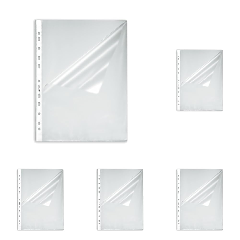 herlitz-prospekth-lle-a4-genarbt-oben-und-seitlich-offen-10-st-ck image 3