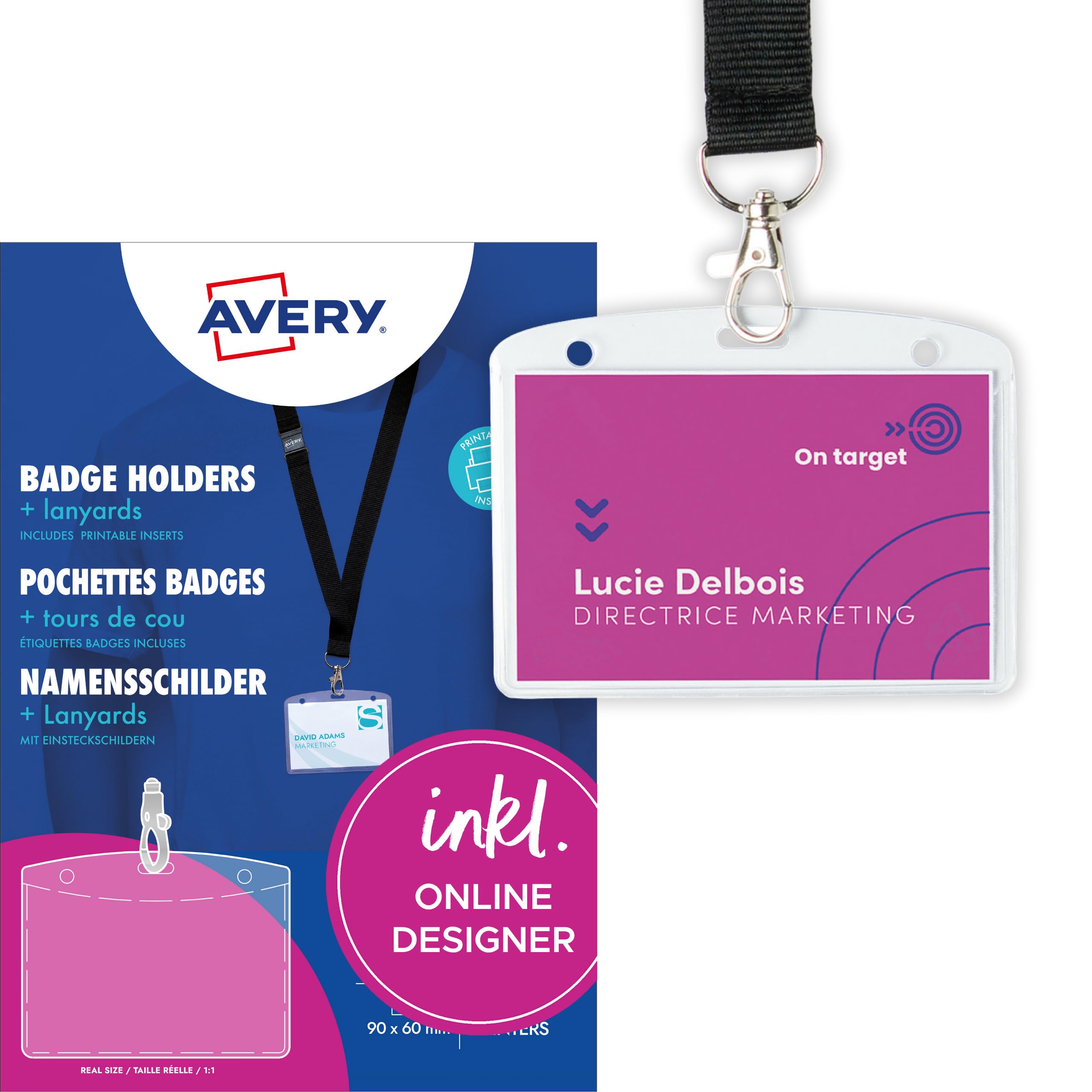 avery-zweckform-4825-namensschilder-54x90mm-mit-lanyard-10-st-ck-wei image 1