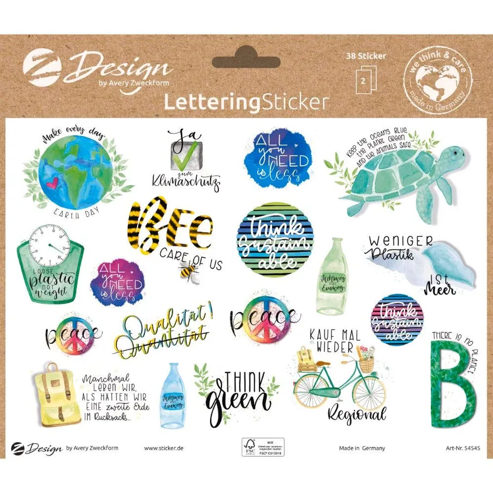 avery-zweckform-z-design-lettering-sticker-umwelt-statements-54545-38-sticker-au image 1
