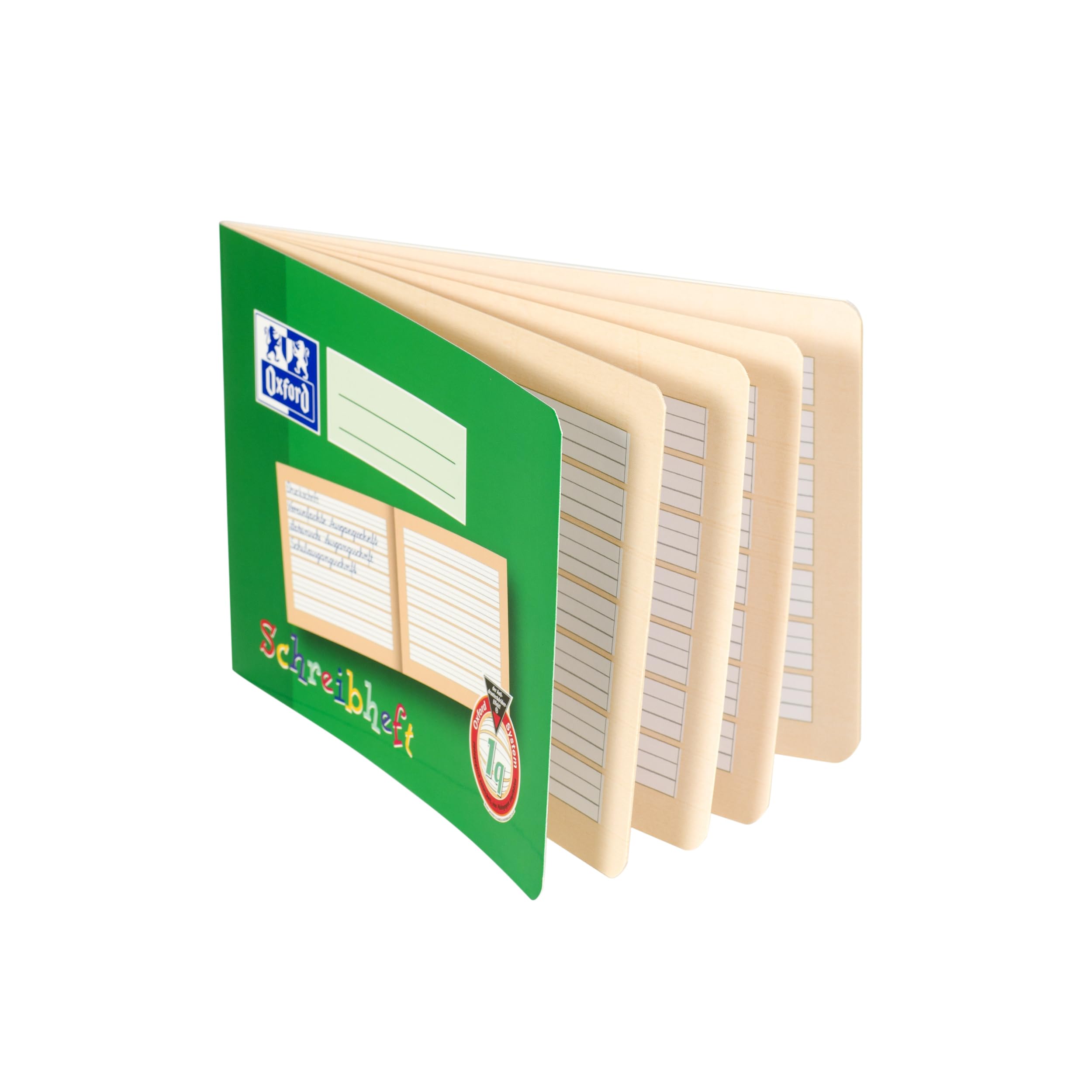 oxford-school-anf-ngerheft-set-a5-quer-lineatur-1q-10x-liniert-16-blatt image 2