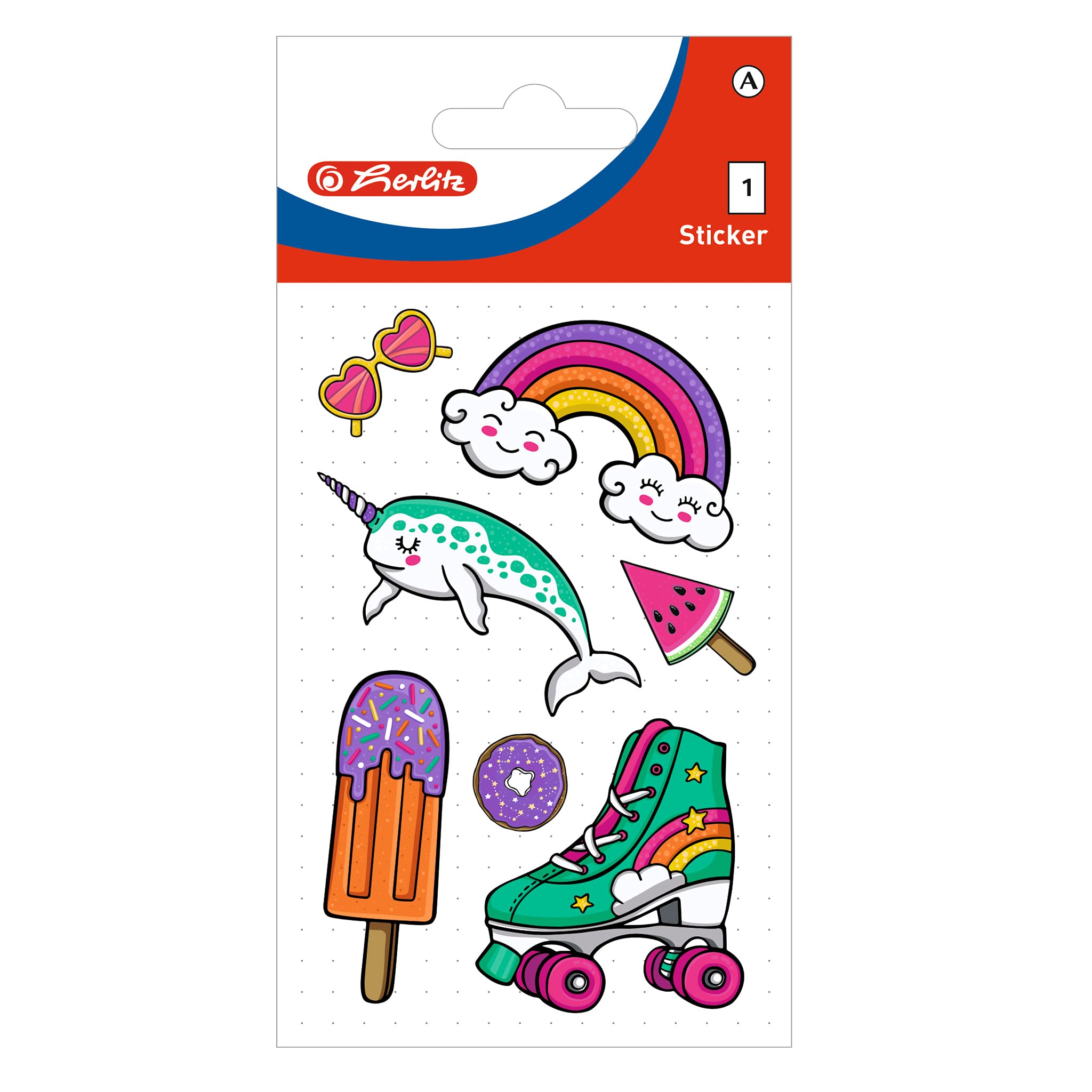 herlitz-50034222-sticker-f-r-kids-einhorn-10-x-1-bogen-transparent image 4