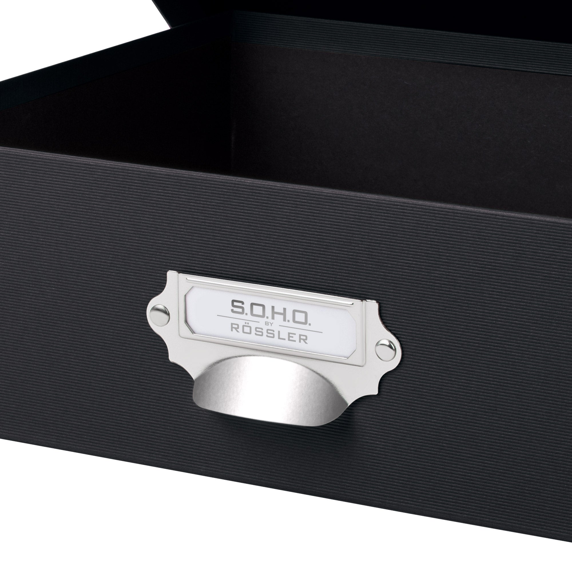 r-ssler-s-o-h-o-aufbewahrungsbox-mit-deckel-a4-schwarz image 3