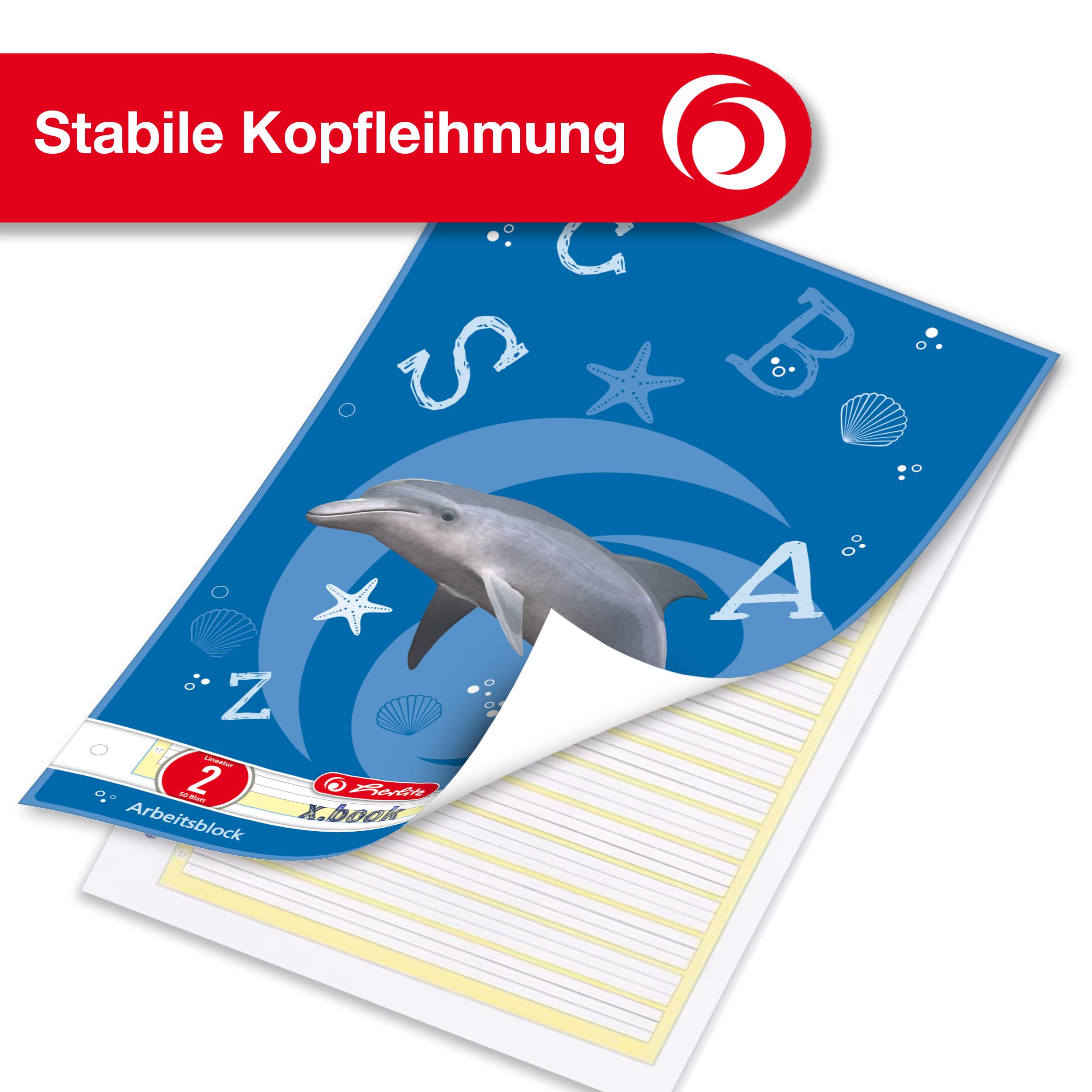 herlitz-x-book-arbeitsblock-a4-lineatur-2-50-blatt-5er-pack image 4