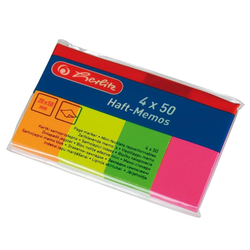 herlitz-haft-memos-20-x-50-mm-4-x-50-blatt-neon-gelb-pink-orange-gr-n image 1