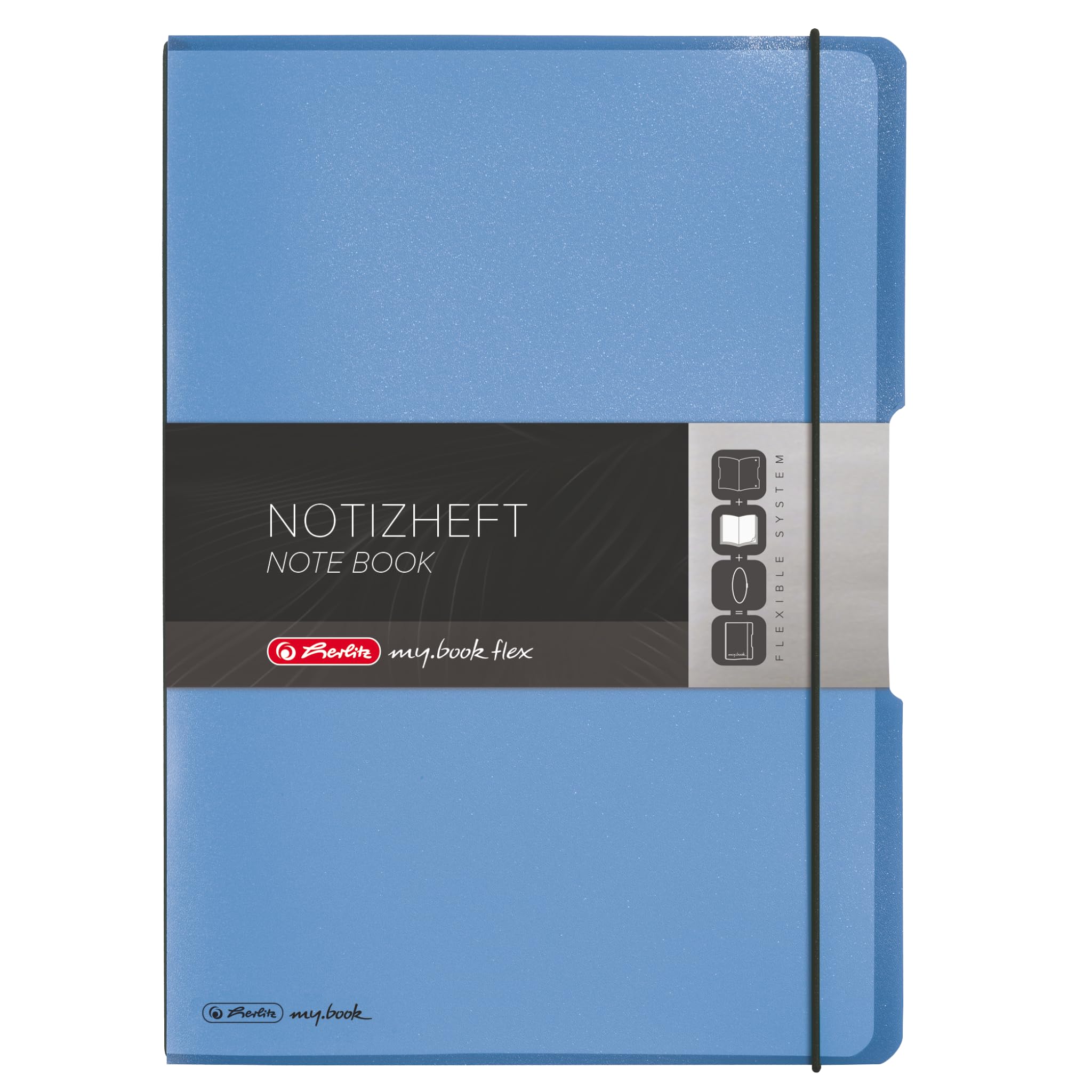 herlitz-my-book-flex-notizheft-a4-pp-wechselcover-mit-verschlussgummi-80-blatt image 8