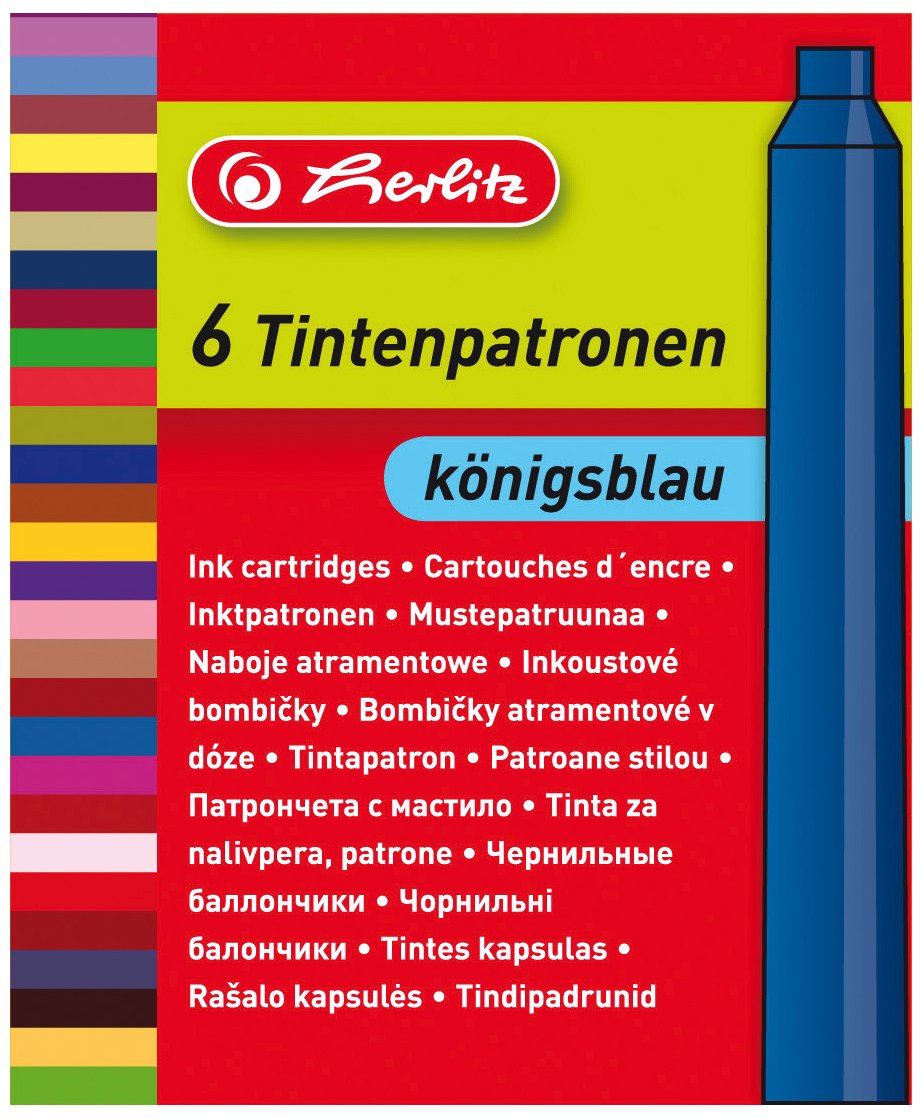 herlitz-tintenpatrone-standard-blau-12-st-ck-2-x-6-auf-blisterkarte image 2