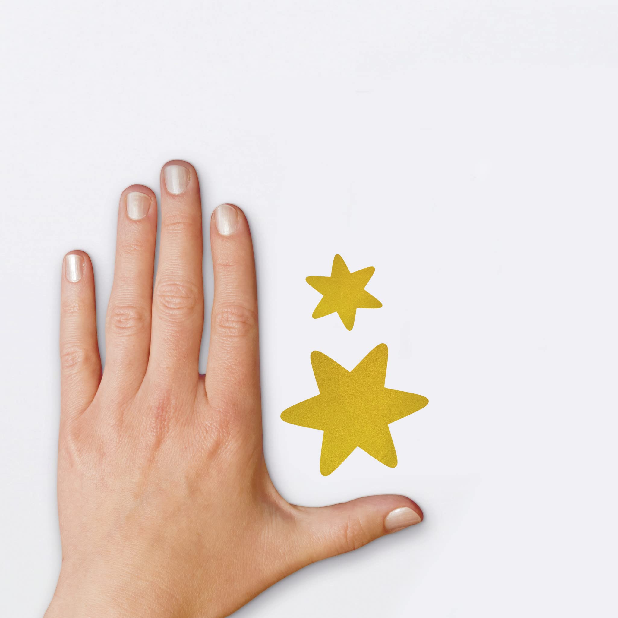 avery-zweckform-z-design-56920-sticker-auf-rolle-weihnachten-sterne-gold-150-st- image 2