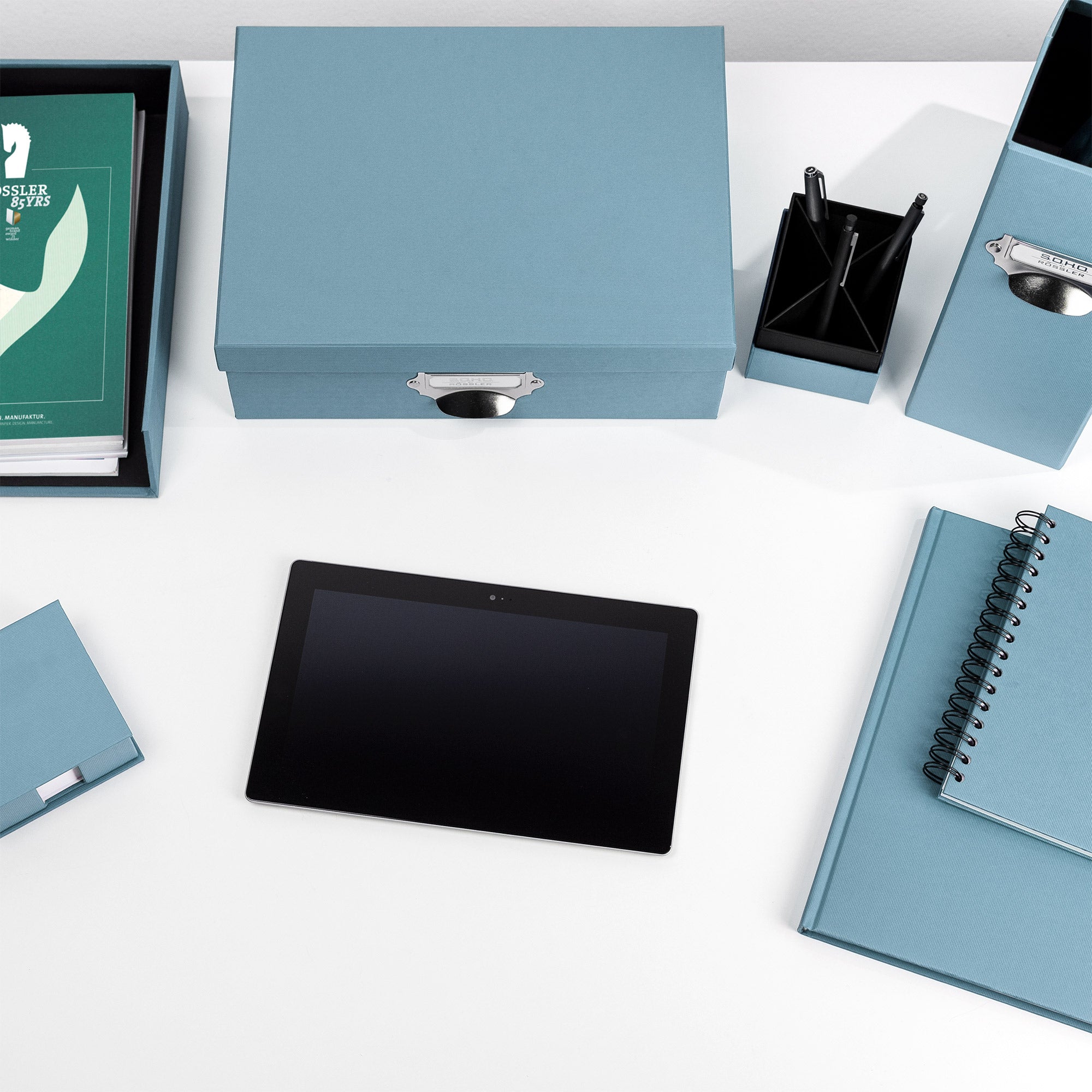 r-ssler-s-o-h-o-aufbewahrungsbox-mit-deckel-a4-denim-blau image 5