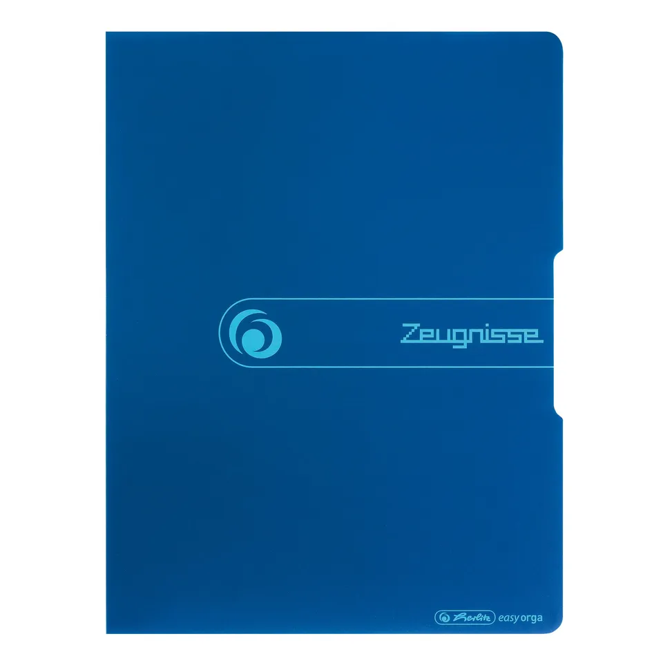 herlitz-sichtbuch-greenline-pp-a4-20-h-llen-zeugnisse-blau image 1
