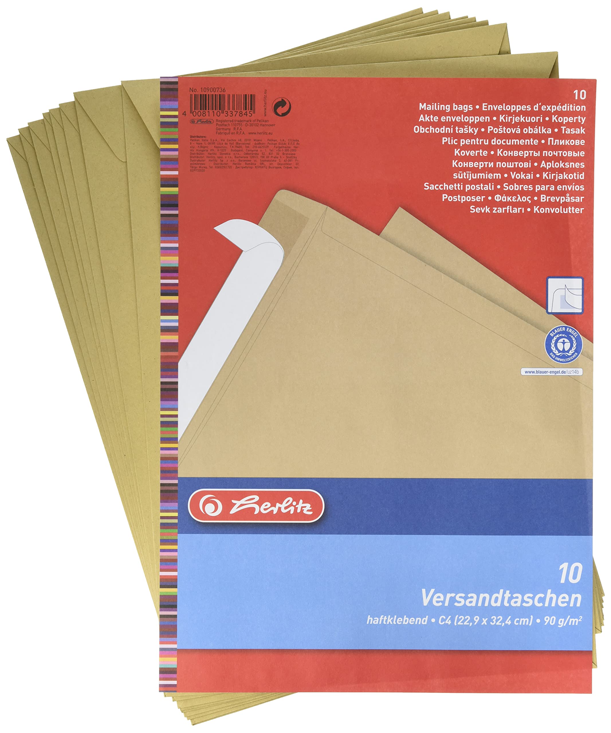 herlitz-versandtasche-c4-haftklebend-recycling-braun-10-st-ck image 3
