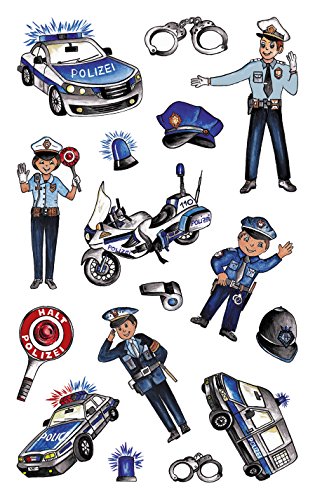 avery-zweckform-z-design-metallic-sticker-polizei-16-aufkleber image 3
