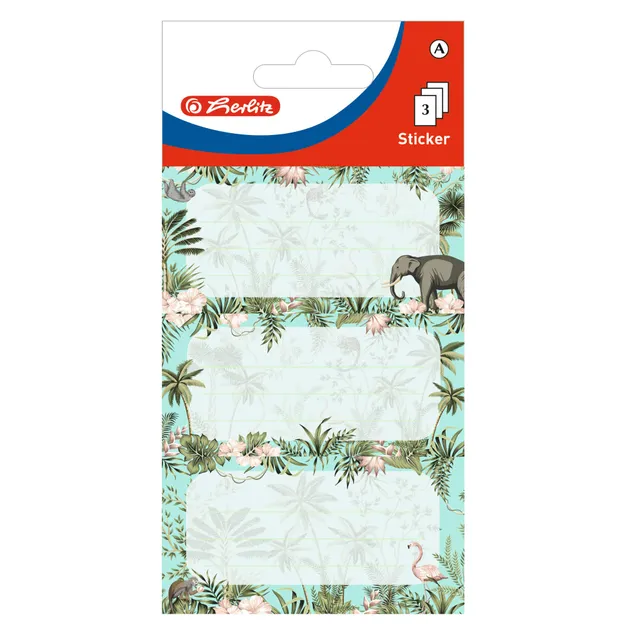 herlitz-50034314-buchetiketten-selbstklebend-tropical-9-st-ck image 1