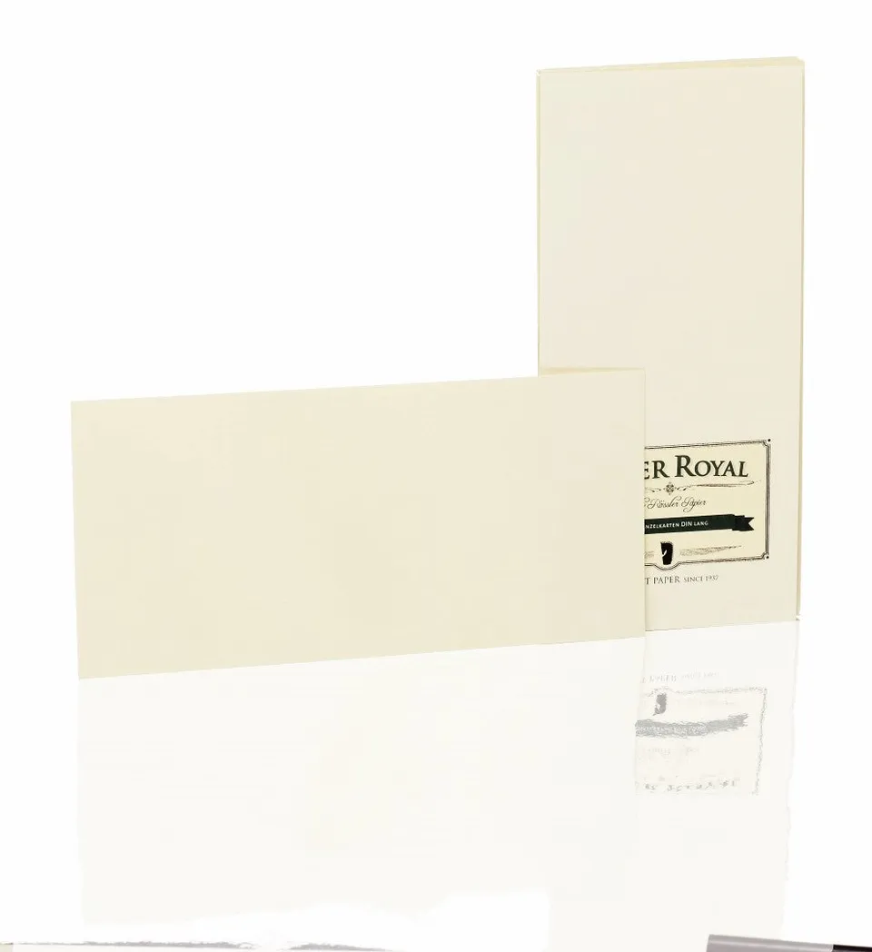 r-ssler-karte-gerippt-din-lang-20-st-ck-creme image 1