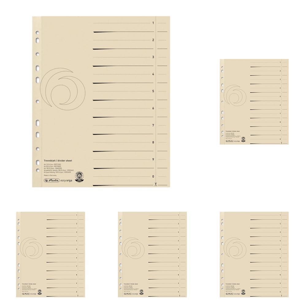 herlitz-10840205-trennblatt-a4-manilakarton-180-g-qm-chamois-10-st-ck image 2