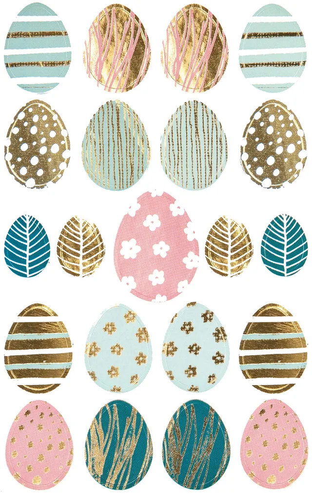 avery-zweckform-z-design-39183-ostersticker-21-aufkleber-pastell-mit-goldpr-gung image 1