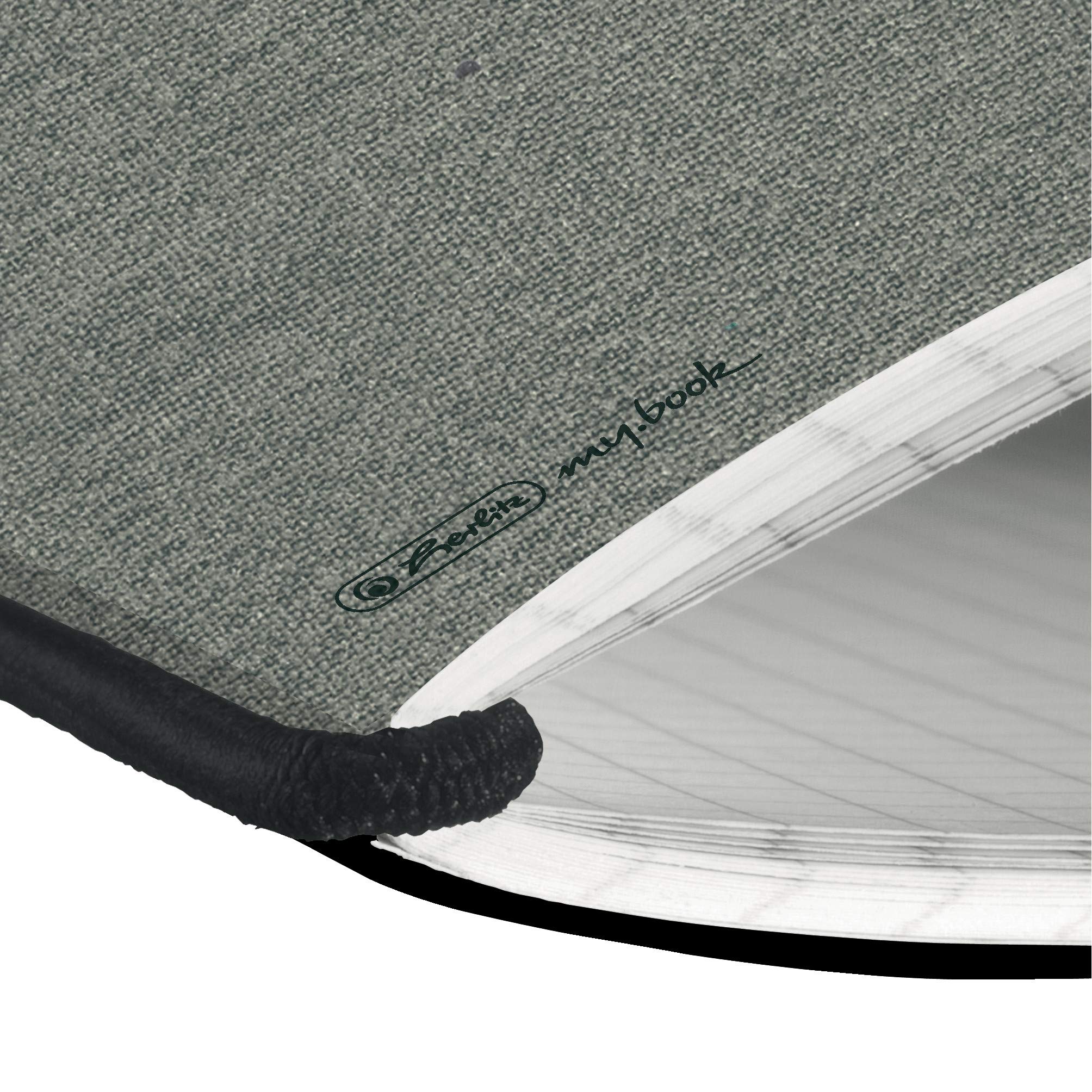herlitz-50033706-notizheft-flex-leinen-a5-punktiert-40-blatt-grau image 4