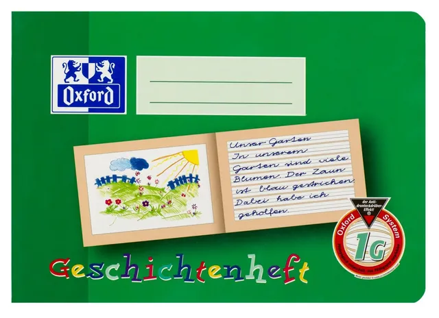 oxford-geschichtenheft-a5-quer-lineatur-1g-1-klasse-10-st-ck-gr-n image 1