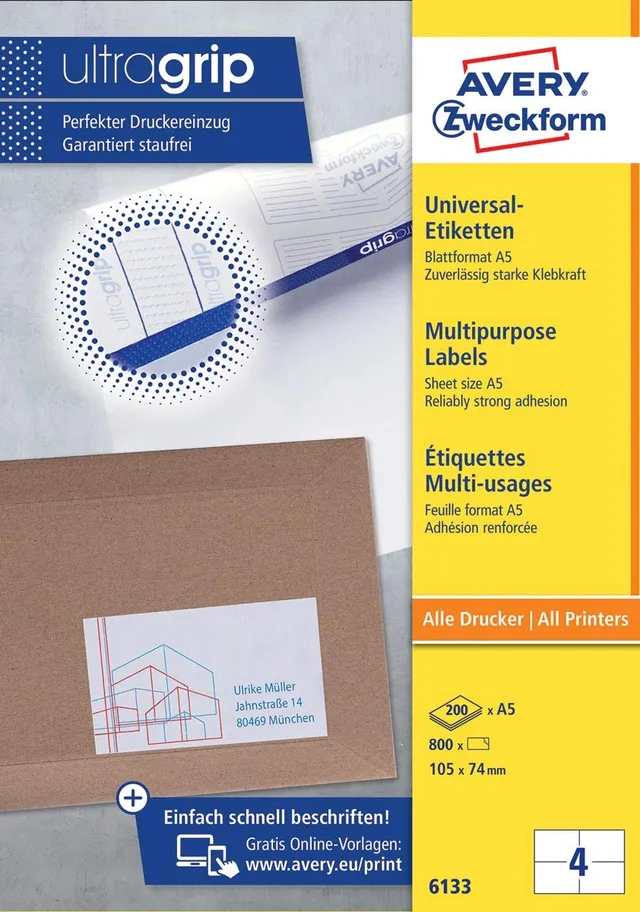avery-zweckform-6133-universal-etiketten-105x74-mm-wei-800-st-ck image 1