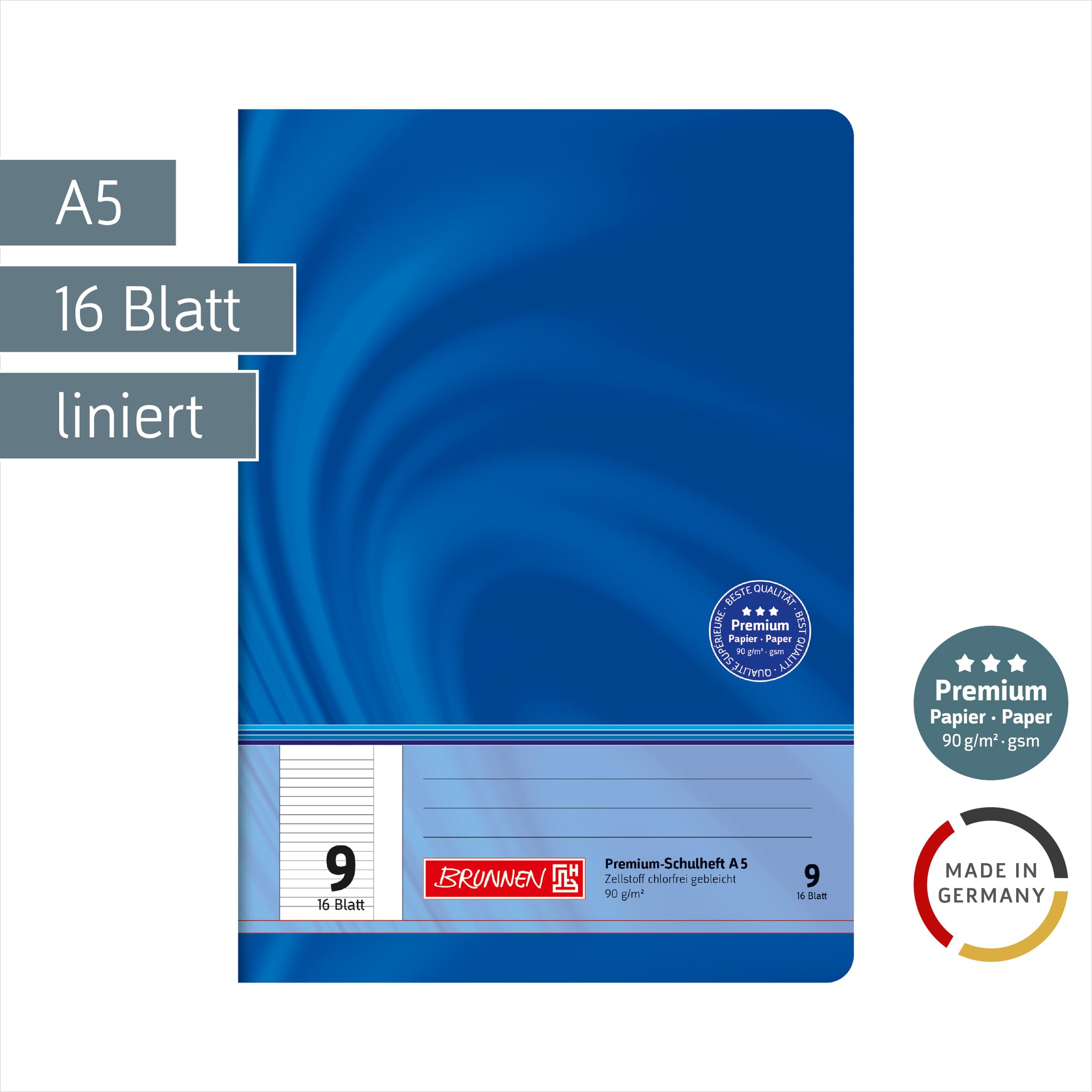 brunnen-premium-schulheft-din-a5-16-blatt-liniert-lineatur-9 image 2