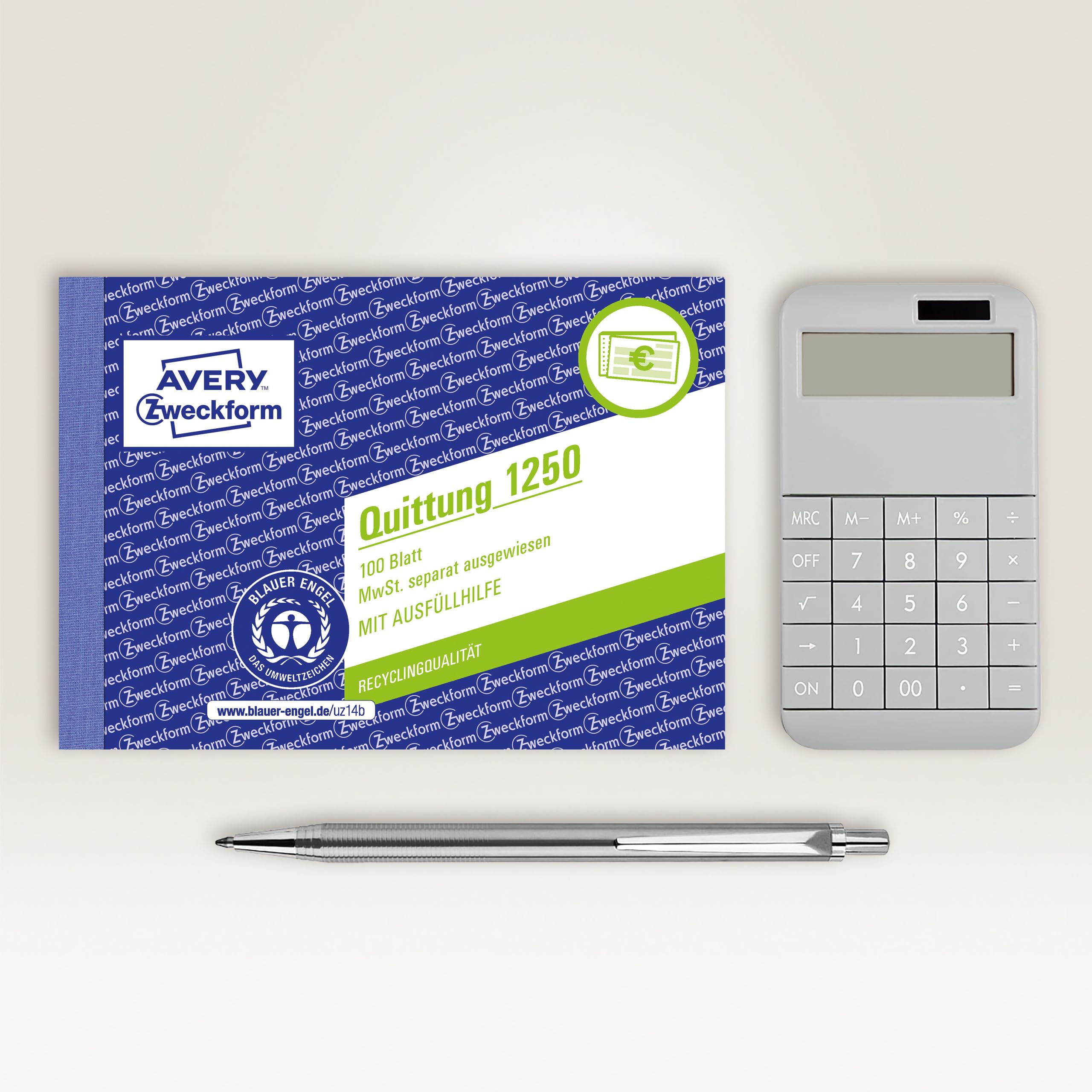avery-zweckform-1250-quittungsblock-a6-quer-100-blatt-mit-blaupapier image 3