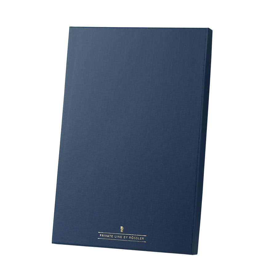 r-ssler-personalisierbare-briefpapier-box-creme-40-st-ck-blau image 2