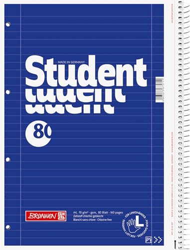 brunnen-student-collegeblock-a4-lin-27-f-r-linksh-nder-80-blatt-blau image 7
