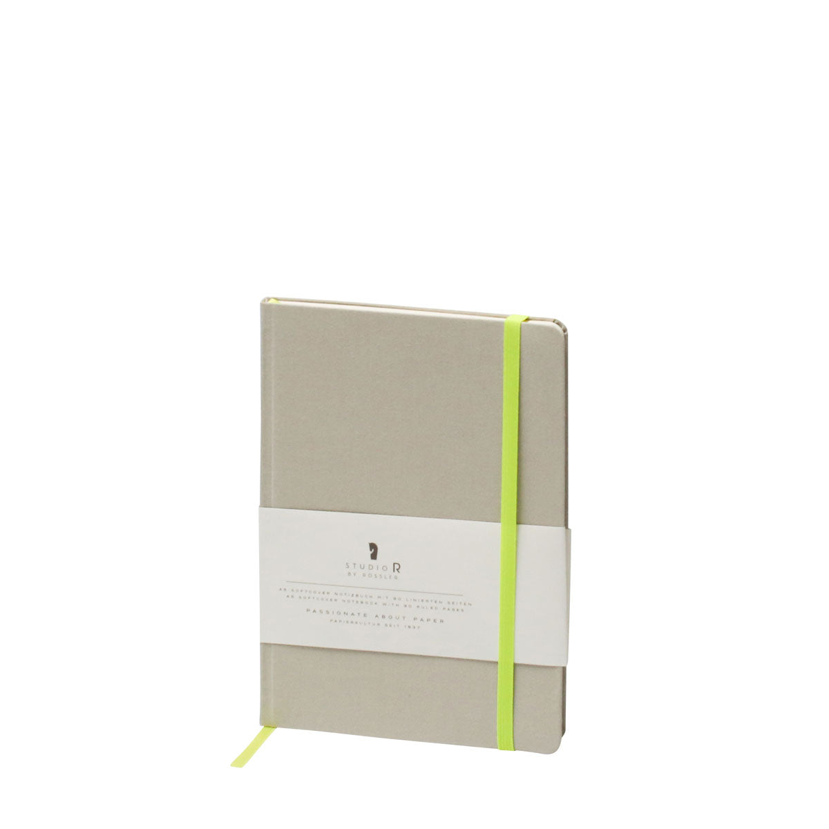 r-ssler-neon-notizbuch-a5-soft-cover-stoffbezug-mit-gummizug-stone image 1
