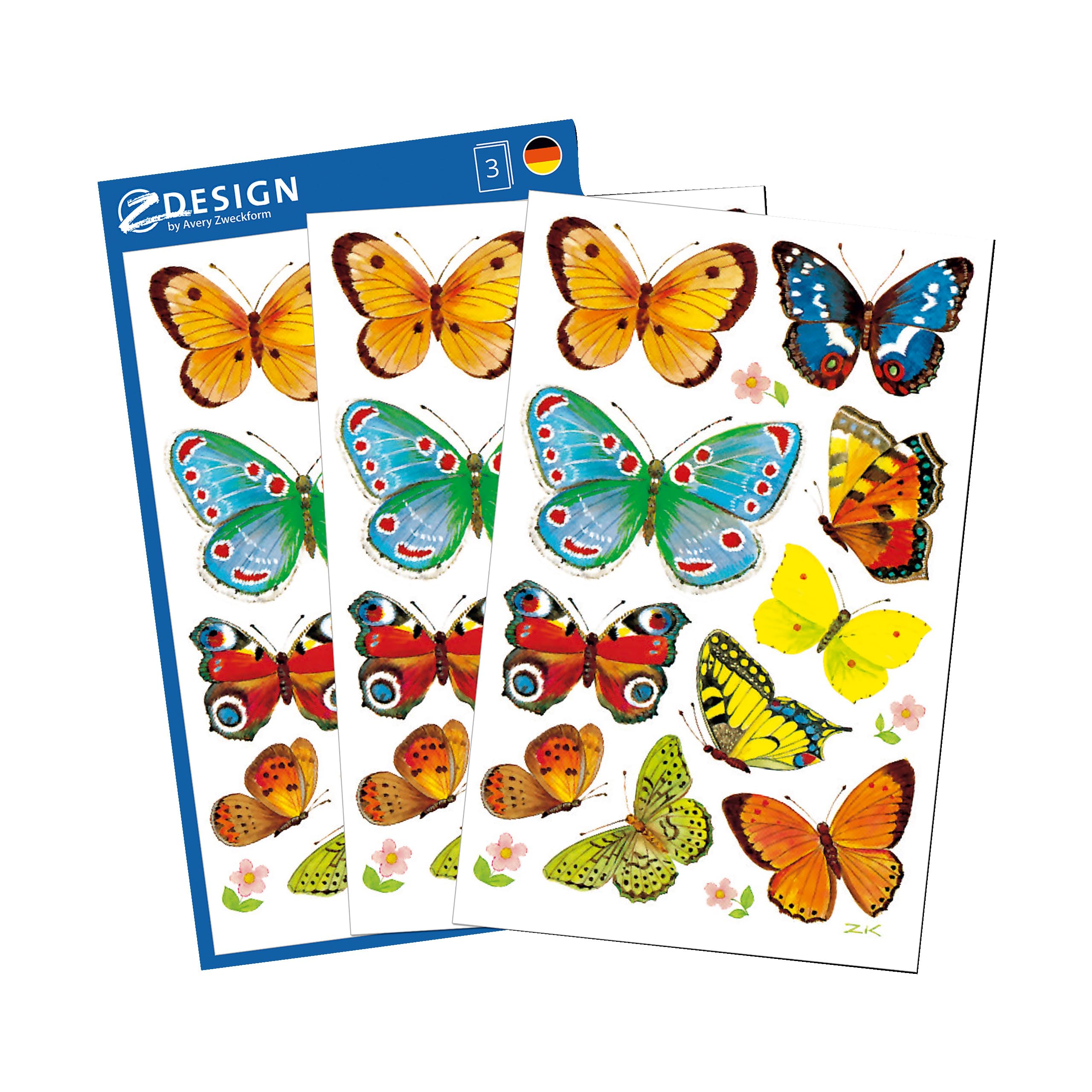 avery-zweckform-4462-z-design-deko-sticker-schmetterlinge-30-selbstklebende-papi image 6