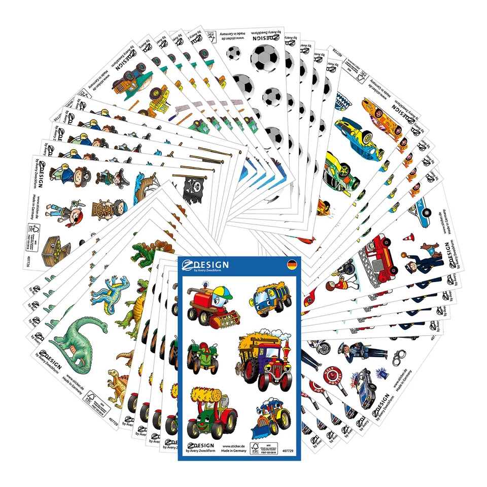 avery-zweckform-59991-z-design-sticker-set-jungen-518-st-ck image 1