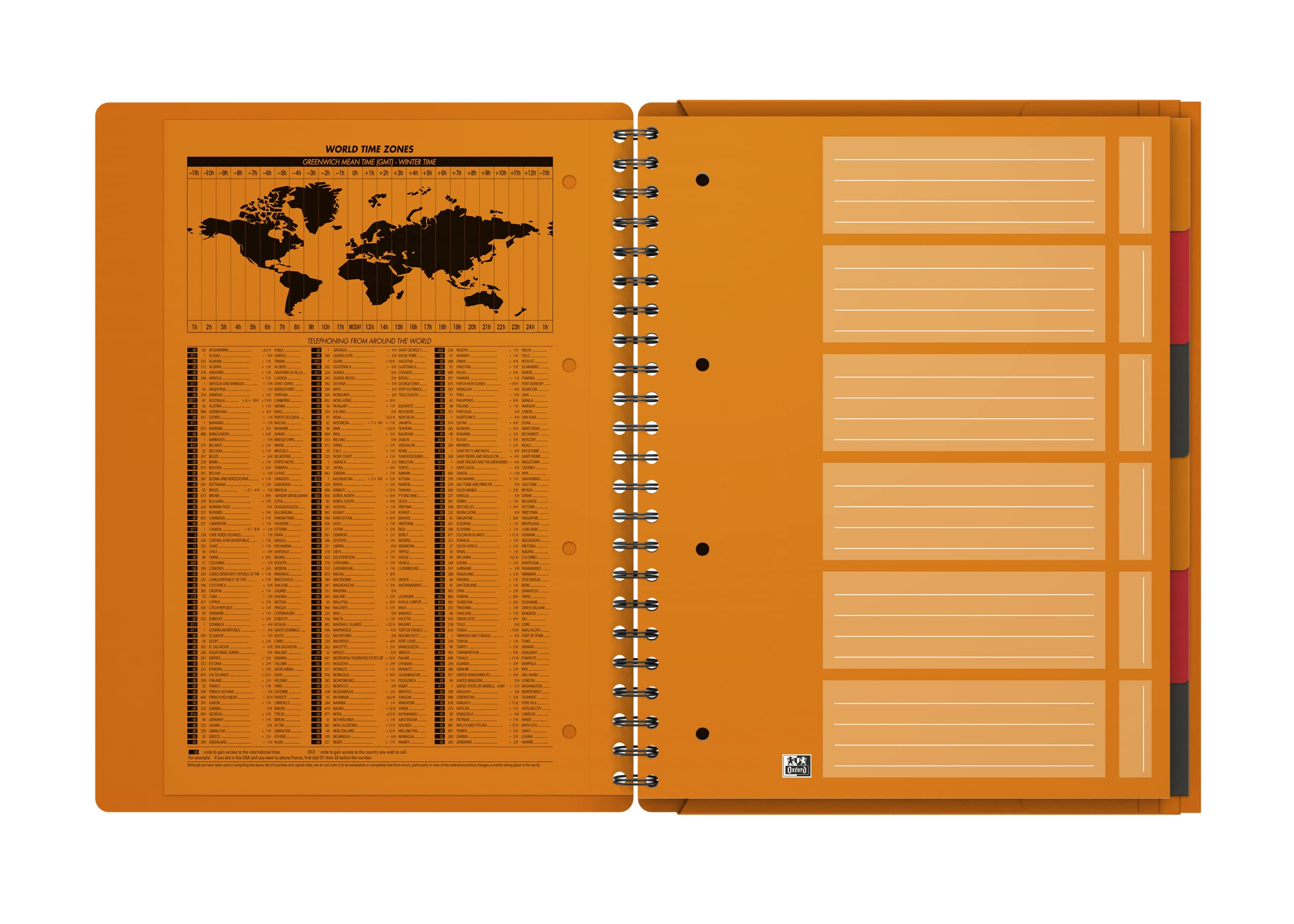 oxford-organiserbook-international-a4-liniert-160-seiten-mit-6-registern image 4