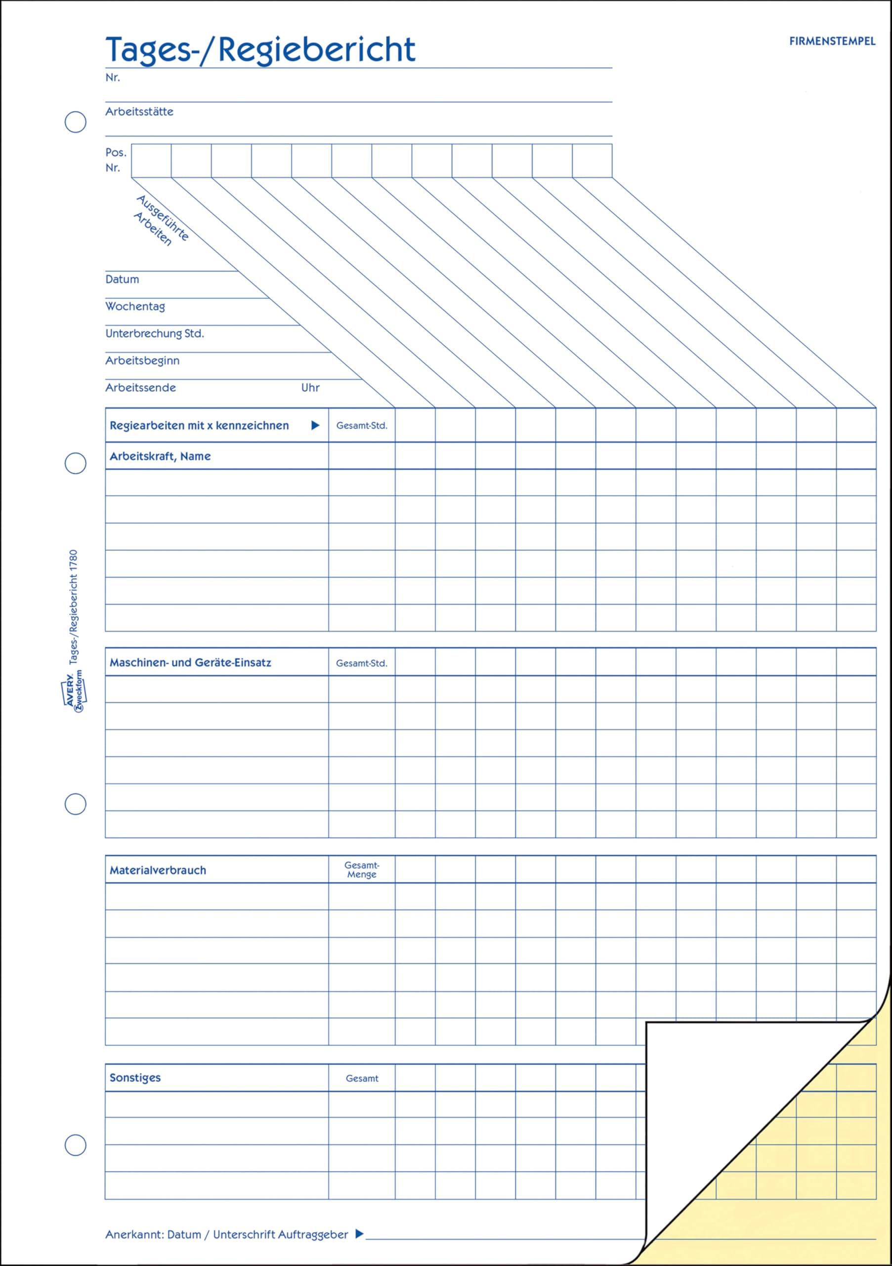 avery-zweckform-1780-tages-regiebericht-a4-selbstdurchschreibend-2x40-blatt-wei- image 3