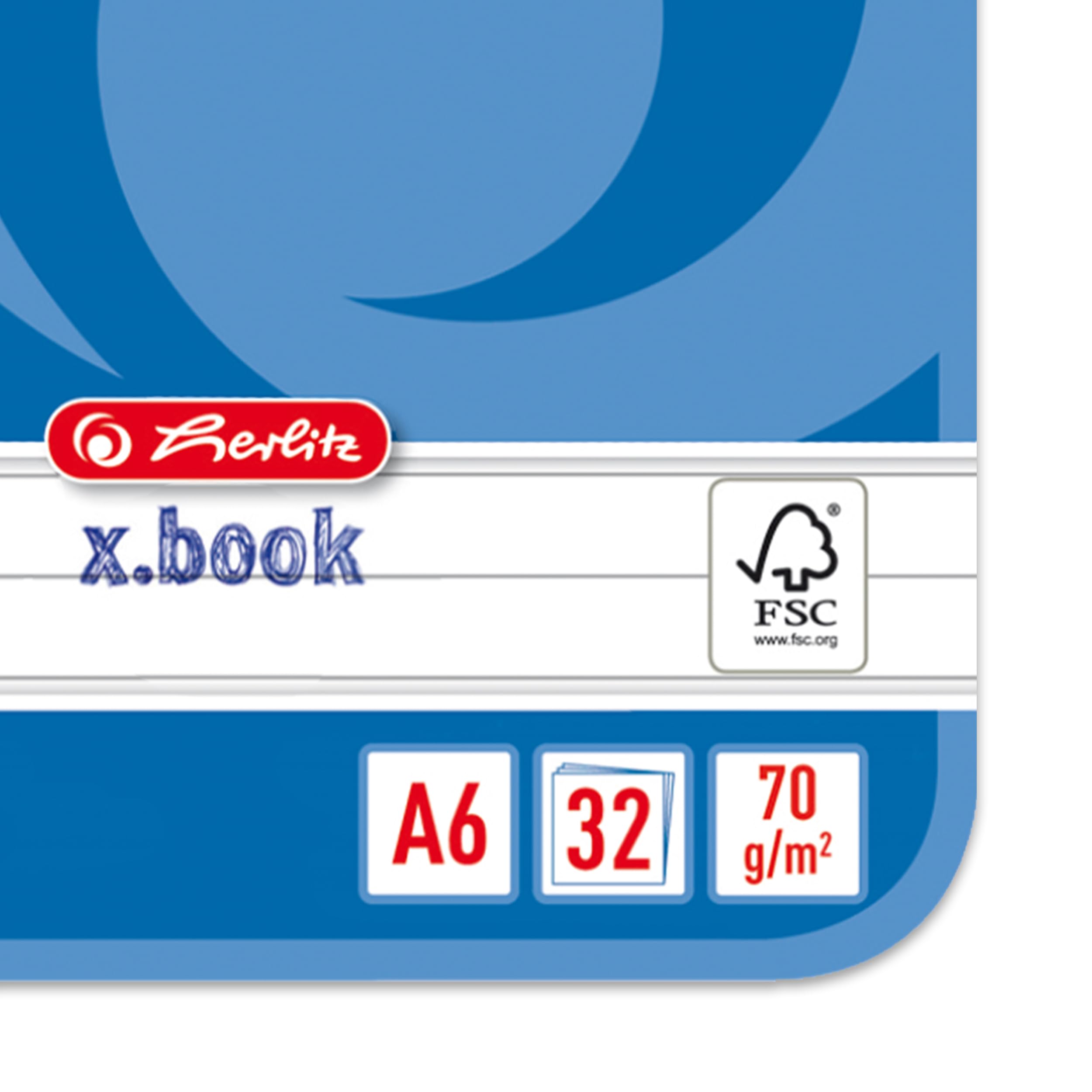 herlitz-oktavheft-x-book-a6-liniert-lineatur-51-32-blatt-10-st-ck image 5