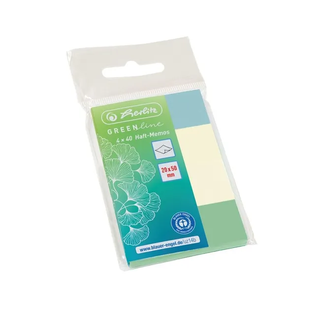 herlitz-haft-memos-20-x-50-mm-greenline-4-x-40-blatt image 1