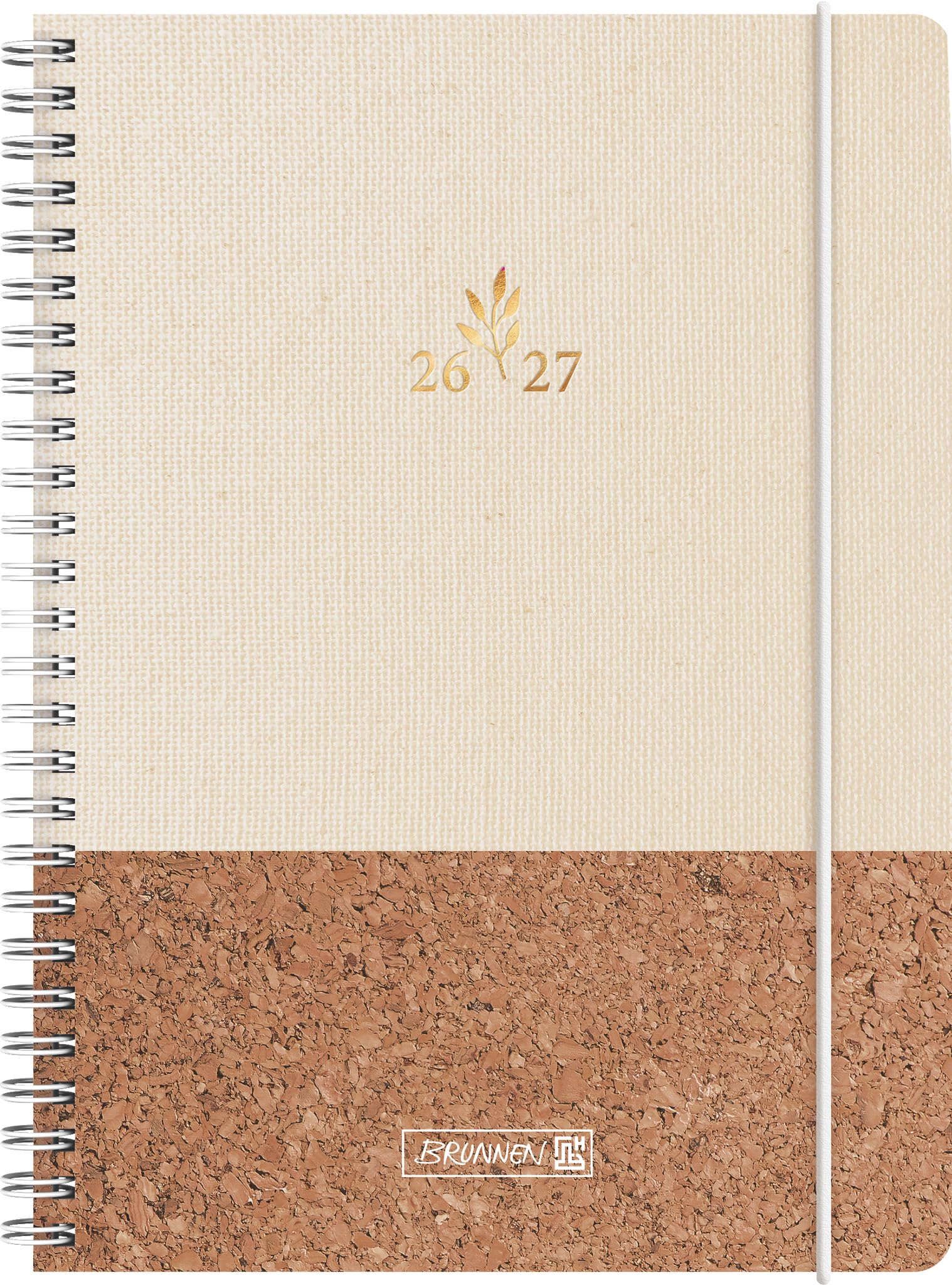 brunnen-sch-lerkalender-2026-2027-naturality-a5-wochenkalender-textil image 1
