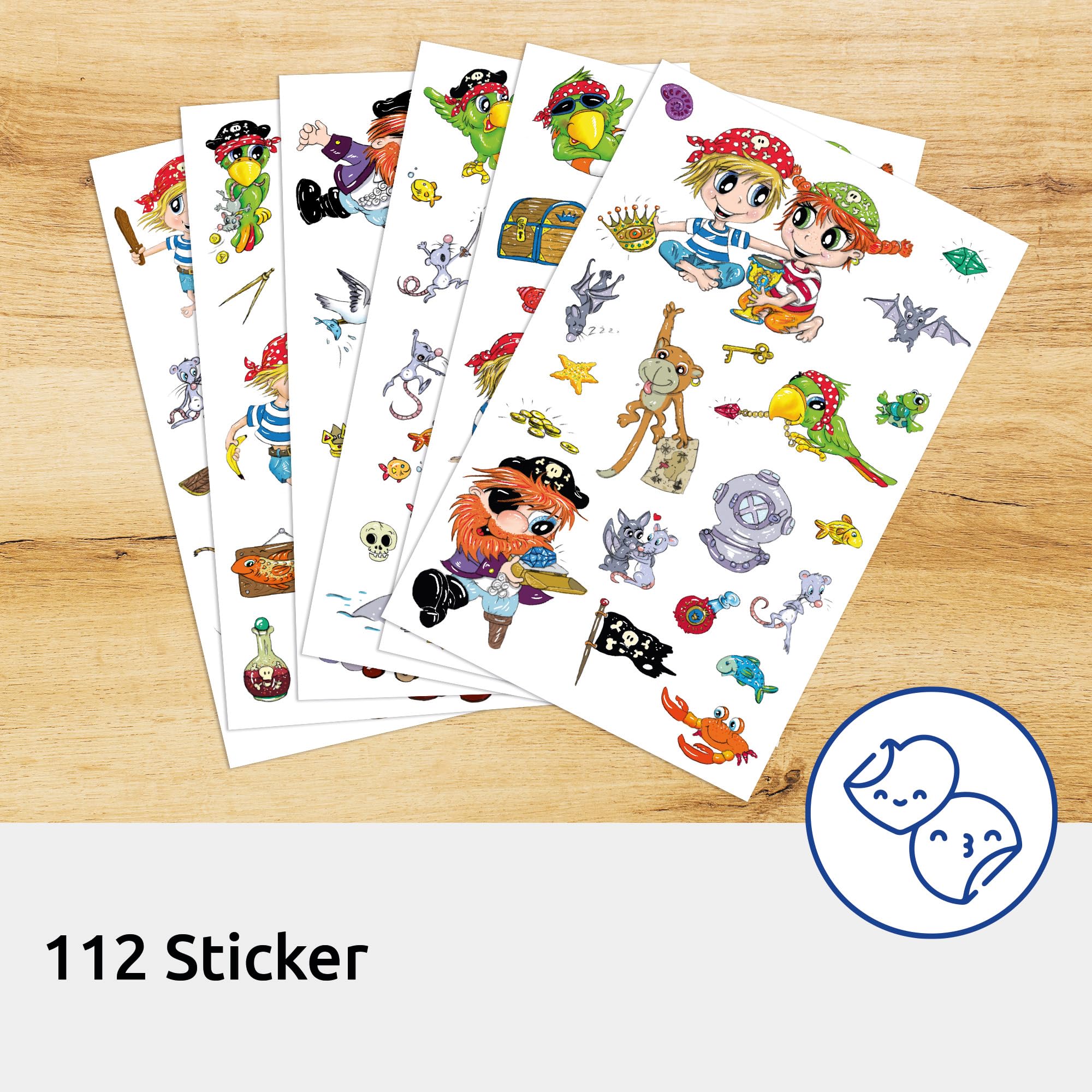 avery-zweckform-57797-z-design-kinder-stickerbuch-pirat-a5-112-sticker-5-spielwe image 7