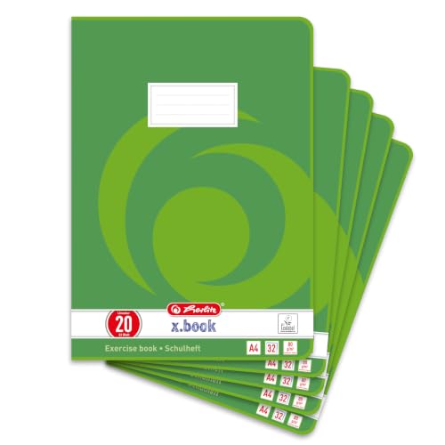 herlitz-x-book-schulheft-a4-blanko-lineatur-20-32-blatt-5-st-ck image 4
